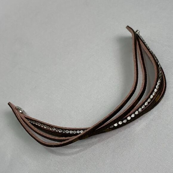 Louis Vuitton Monogram Canvas Wrap Pink Leather Swarovski - Picture 4 of 9